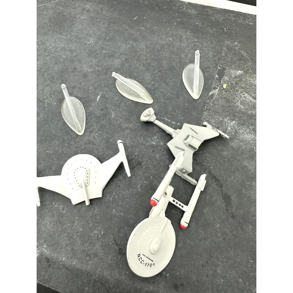 Vintage Star Trek Micro Machines Space Lot Bird of Prey/Battlecruiser #1